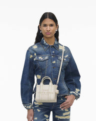 Marc Jacobs The Leather Crossbody Tote Bag Cotton/Silver BAGS