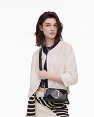 Marc Jacobs The Suede Patchwork Snapshot Black Multi BAGS|NEW ARRIVALS