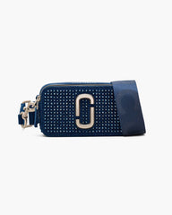 Marc Jacobs The Crystal Denim Snapshot Dark Wash Crystal BAGS