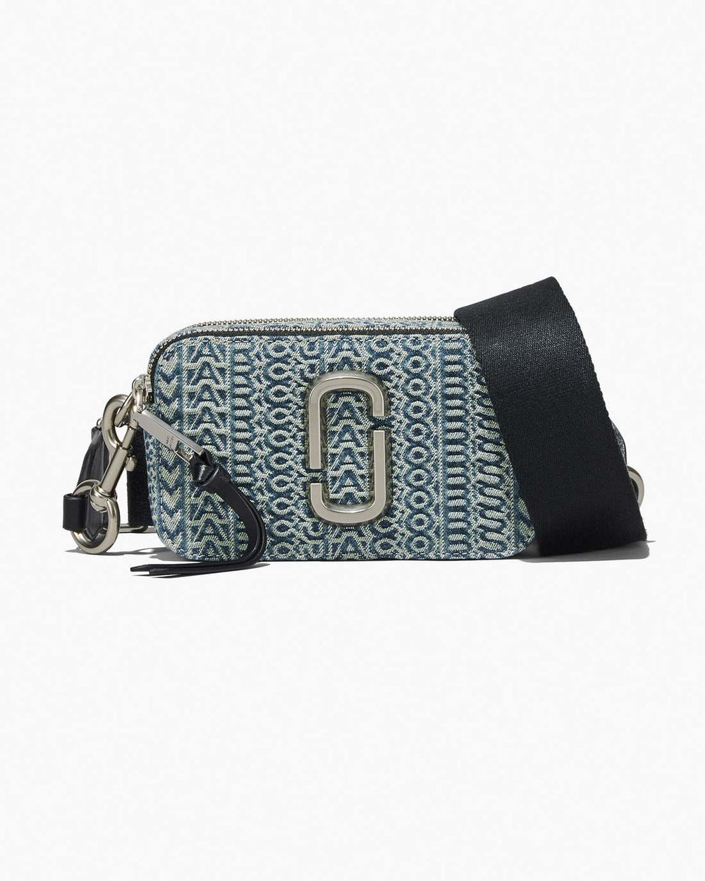 Marc Jacobs The Washed Monogram Denim Snapshot Sun Faded Denim BAGS