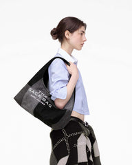Marc Jacobs The Patchwork Denim Sack Bag Black Denim BAGS