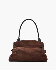 Marc Jacobs The Suede Dakota Satchel Dark Brown BAGS