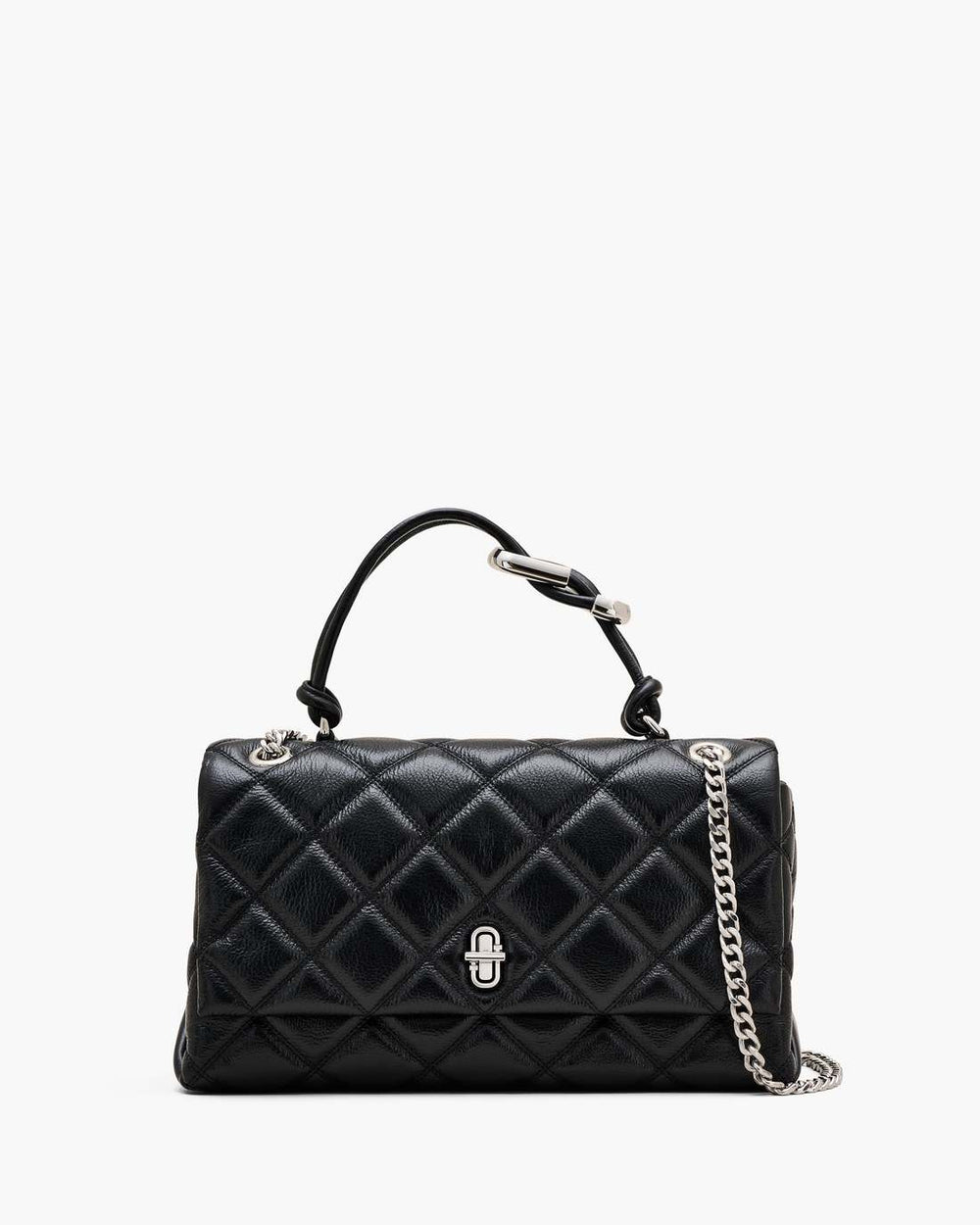 Marc Jacobs The Quilted Dual Convertible Shoulder Bag Black BAGS