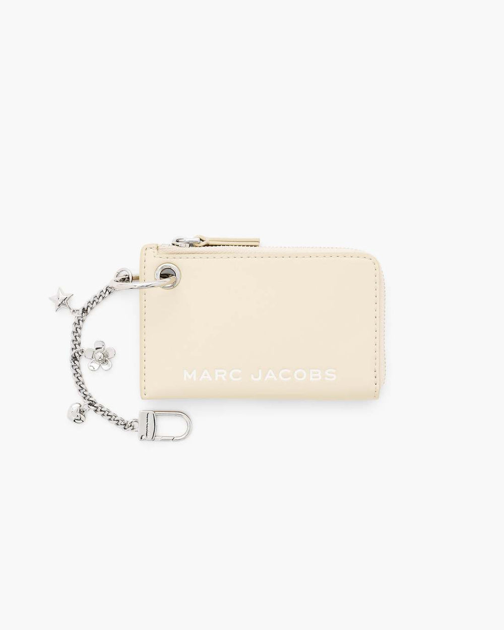 Marc Jacobs The Top Zip Charm Wallet Cloud White WALLETS