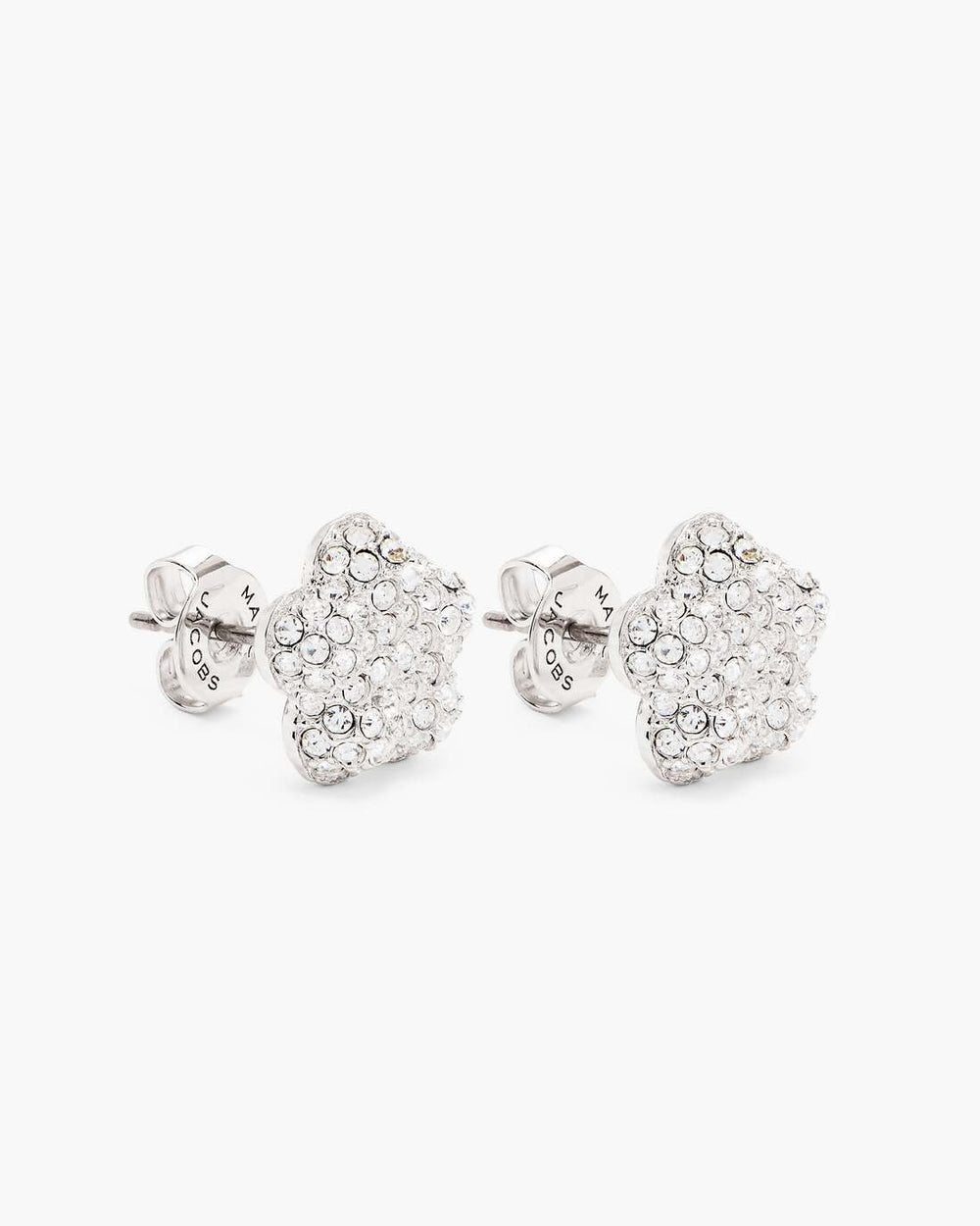 Marc Jacobs The Daisy Pave Stud Earrings Silver/Crystal JEWELRY|NEW ARRIVALS