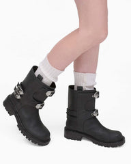 Marc Jacobs The Kiki Moto Boot Black SHOES|NEW ARRIVALS
