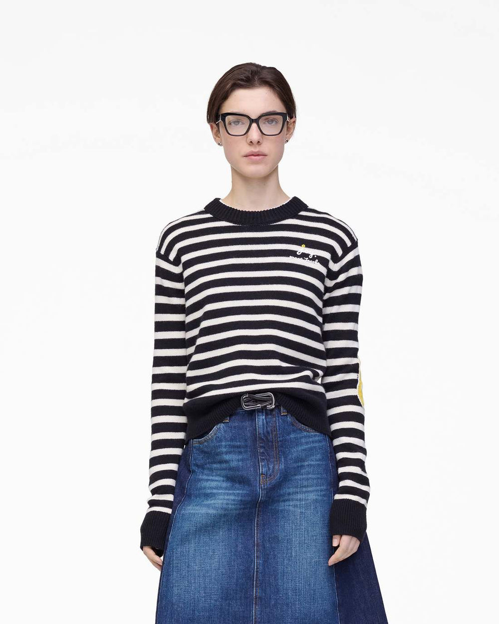 Marc Jacobs Joy Striped Crewneck Black/White READY TO WEAR