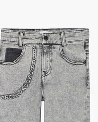 Marc Jacobs The Trompe Loeil Chain Jeans Black READY TO WEAR