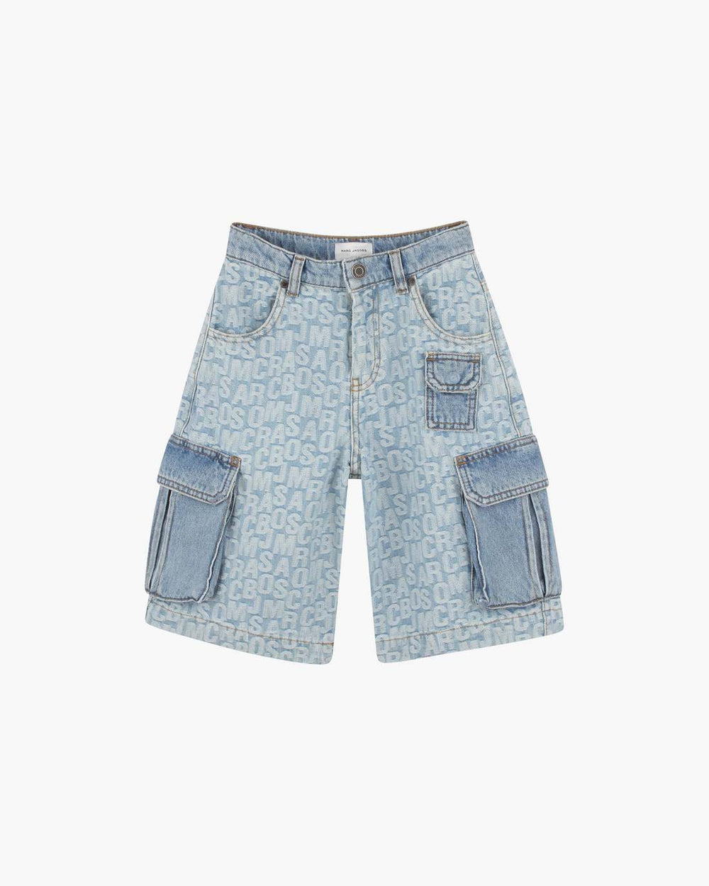 Marc Jacobs The Jumbled Logo Bermuda Short Blue READY TO WEAR