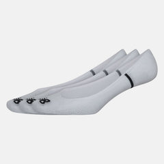 White Ultra No Show Liner Socks 3 Pack / New Balance Women|Men
