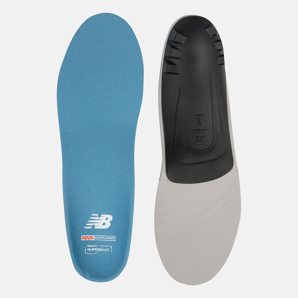 Light Grey/Black and Light Blue Casual Slim-Fit Arch Support Insole / New Balance Women|Men