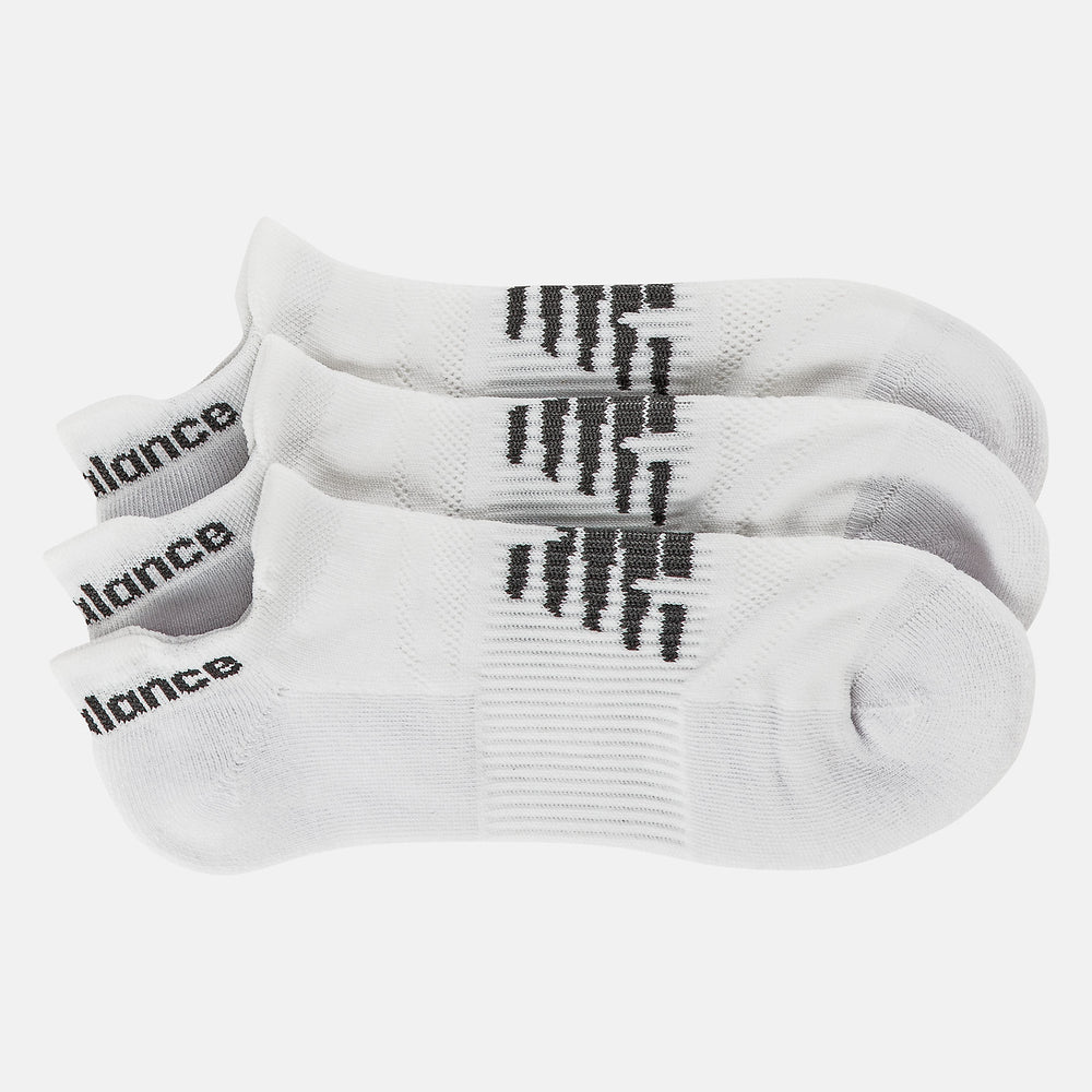 White Strategic Cushion Low-Cut Tab Socks 3 Packs / New Balance Women|Men