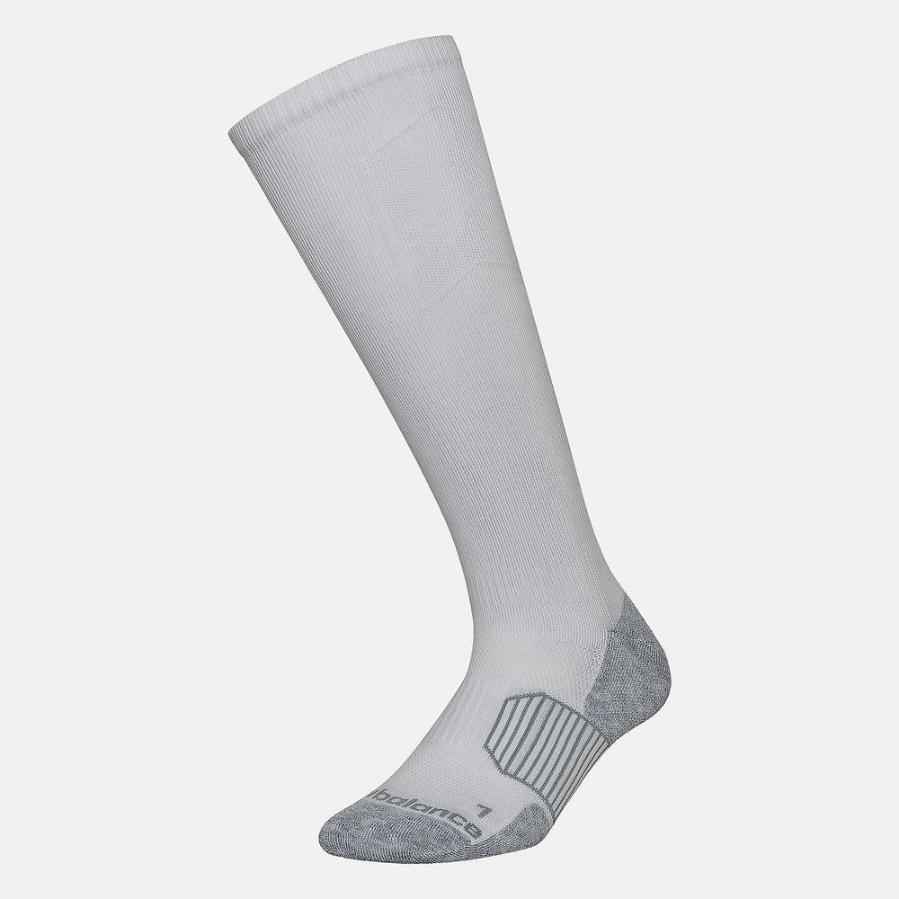 White Strategic Cushion OTC Sock 1 Pair / New Balance Women|Men