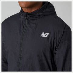 Black Impact Run Light Pack Jacket / New Balance Men