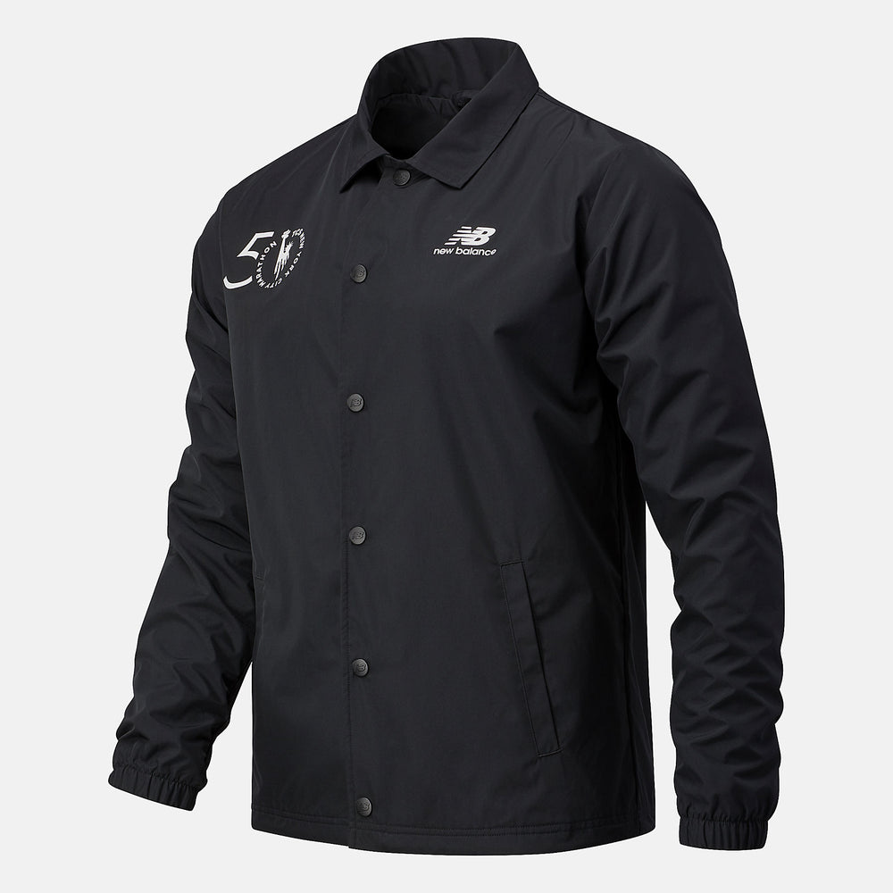 Black NYC Marathon Classic Coaches Jacket / New Balance Men