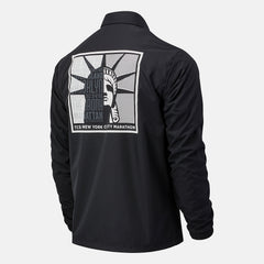 Black NYC Marathon Classic Coaches Jacket / New Balance Men
