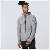 Athletic Grey Tenacity Fleece Full Zip Hoodie / New Balance Men