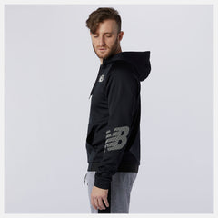 Black Tenacity Fleece Full Zip Hoodie / New Balance Men
