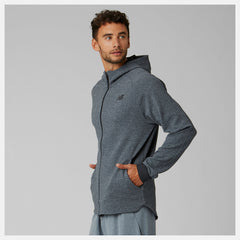 Athletic Grey/Black and White NB Basketball Finisher Full Zip / New Balance Men