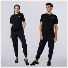 Black NB Essentials Embroidered Pant / New Balance Women|Men