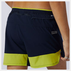 Sulpher Yellow Impact Run 5 Inch Short / New Balance Men
