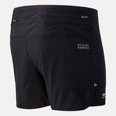 Black RFL Impact Run 5 Inch Short / New Balance Men