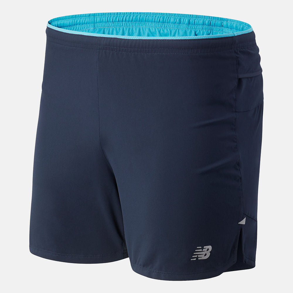 Eclipse Multi Printed Impact Run 5 Inch Short / New Balance Men