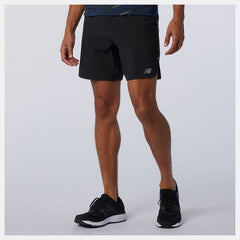 Black Impact Run 7 Inch Short / New Balance Men