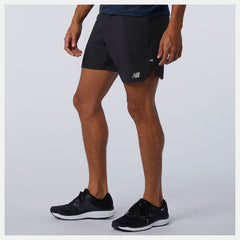 Black Impact Run 7 Inch Short / New Balance Men