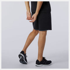 Black Heather Fortitech Fleece Short / New Balance Men