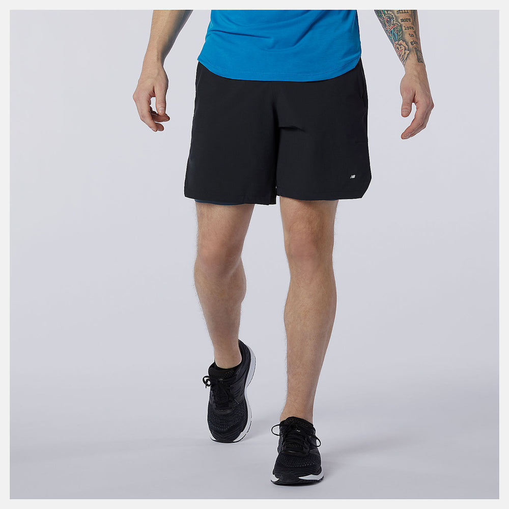 Black/Grey Fortitech 7 inch 2 In 1 Short / New Balance Men
