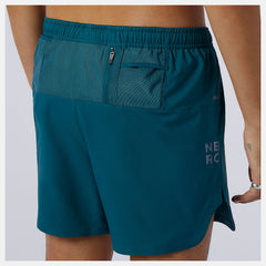 Mountain Teal Q Speed Fuel 5 Inch Short / New Balance Men