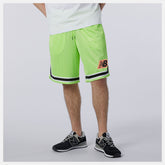 Bleached Lime Glo NB Athletics Psy Varsity Mesh Short / New Balance Men