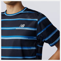 Helium Printed Impact Run Short Sleeve / New Balance Men