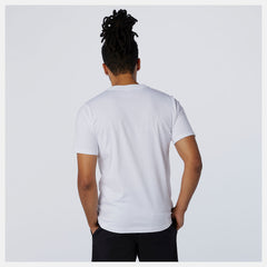 White Essentials Stacked Logo Tee / New Balance Men