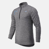 Black Heather NYC Marathon Fortitech Quarter Zip / New Balance Men