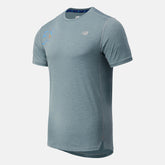 Light Slate NYC Marathon Impact Run Short Sleeve / New Balance Men