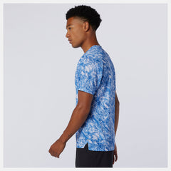 Faded Cobalt NYC Marathon Printed Impact Run Short Sleeve / New Balance Men