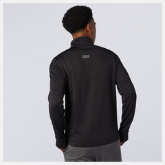 Black NB Heat Grid Half Zip / New Balance Men