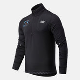 Black NYC Marathon Impact Run Grid Back Half Zip / New Balance Men