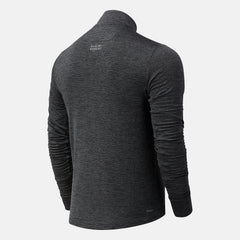 Heather Charcoal NYC Marathon Impact Run Grid Back Half Zip / New Balance Men