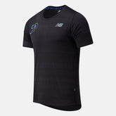Black NYC Marathon Q Speed Fuel Jacquard Short Sleeve / New Balance Men