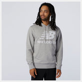 Athletic Grey NB Essentials Stacked Logo Po Hoodie / New Balance Men