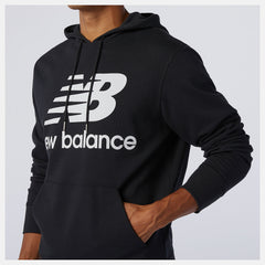 Black NB Essentials Stacked Logo Po Hoodie / New Balance Men
