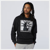 Black NYC Marathon Essentials Stacked Logo Po Hoodie / New Balance Men