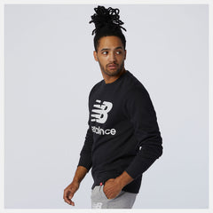 Black NB Essentials Stacked Logo Crew / New Balance Men
