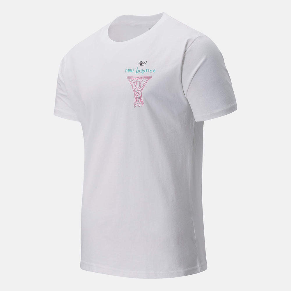 White Multi NB Swish Tee / New Balance Men