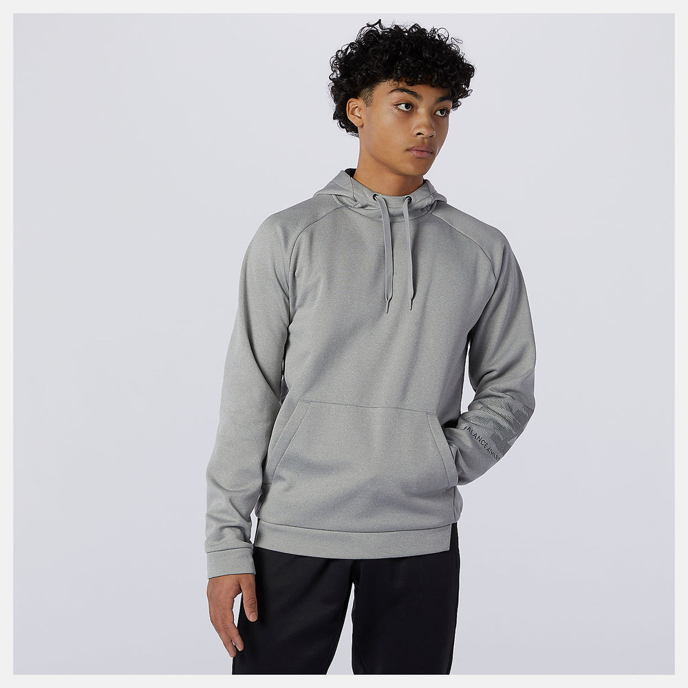 Athletic Grey Tenacity Fleece Pullover / New Balance Men