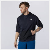 Eclipse Heather Tenacity Lightweight Knit Short Sleeve Hoodie / New Balance Men