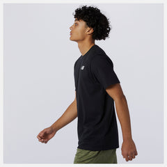 Black Heathertech Tee / New Balance Men